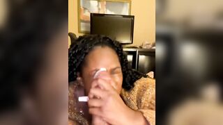 Black Women that Love Cum: All Over Her Face #2