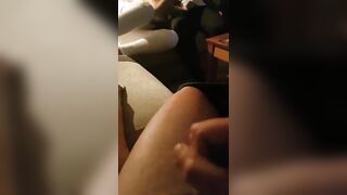 he couldn't handle her moaning while her pussy is getting fingered, so he cums in first 20s