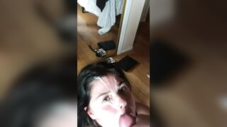 Cumshots: She takes a huge load #4