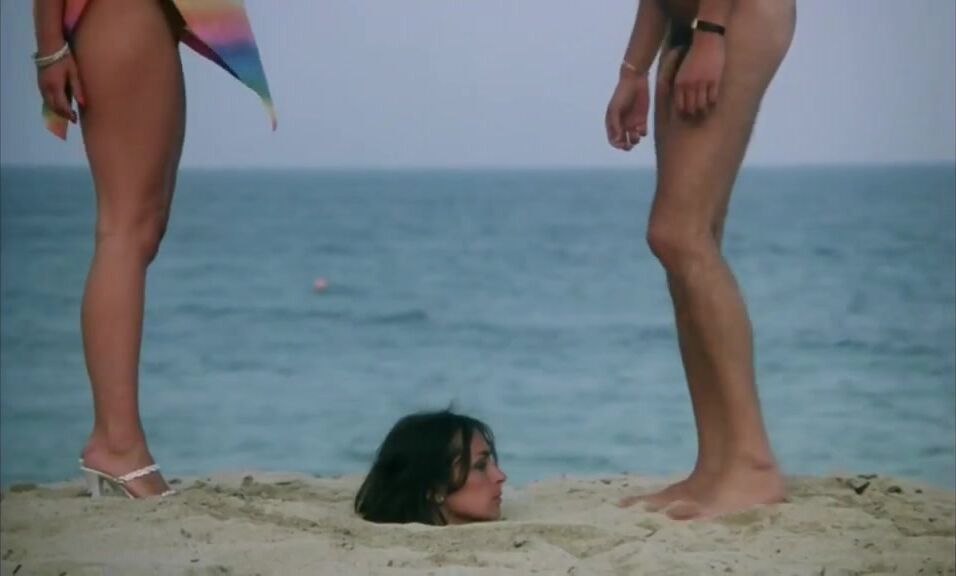 Facial while buried on the beach ( 1981 )
