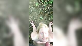 Cumsluts: Fucked and sucked dry in the woods today #4