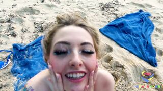 Yoga Instructor Facial On The Beach