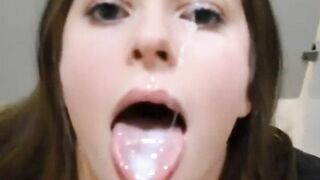 Cumsluts: This girl loves the taste #4