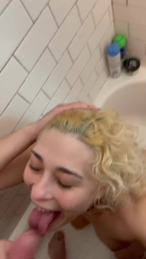 Nice, thick load on my face