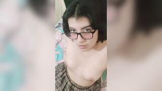 Cum on my innocent mouth and he record it ????????