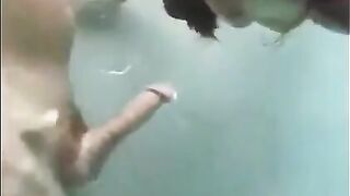 Cumsluts: Kacey Kox jerks out an underwater load #3