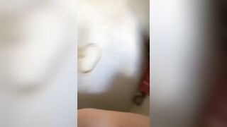Cumsluts: Very hot teen in Champion USA top get a creampie in the bathroom #2