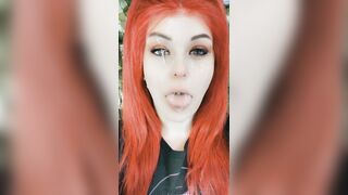Cumsluts: Felt cute, might just leave it drying on my face till later ???? #2