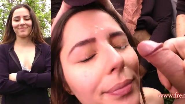 One pretty French girl and so many happy guys...