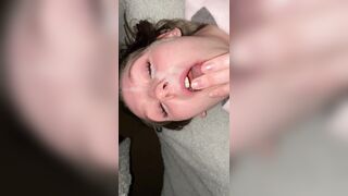 Cumsluts: I let my room mate cum all over my face! I hope you enjoy ! #4