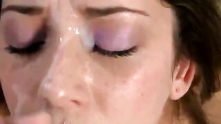 Cumsluts: Rubbing her pussy while she makes him cum #3