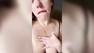 Cumsluts: Looked to sweet that day, so he glazed me! #2