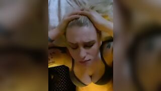 So anyway here’s me getting my face plastered.