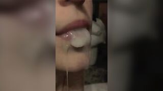 Cumsluts: Drooling cum #4