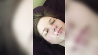 Release all over her face