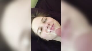 Cumsluts: Release all over her face #2