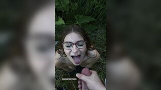 Cumsluts: I’m the happiest girl in the world when I get my face covered in cum.. ???? #3