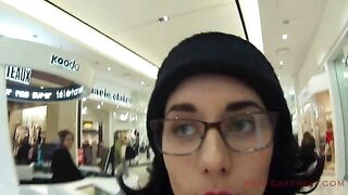 Girls Skillfully Squeeze Sperm: Public Cum Walk At The Mall #4