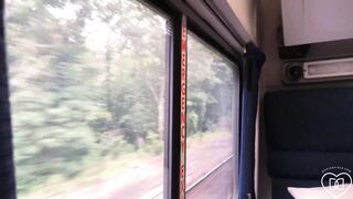 Girls Swallowing Cum: Dani Daniels - Public Swallow in a Train #4