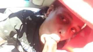 Doja Cat sister blowing dick in the whip
