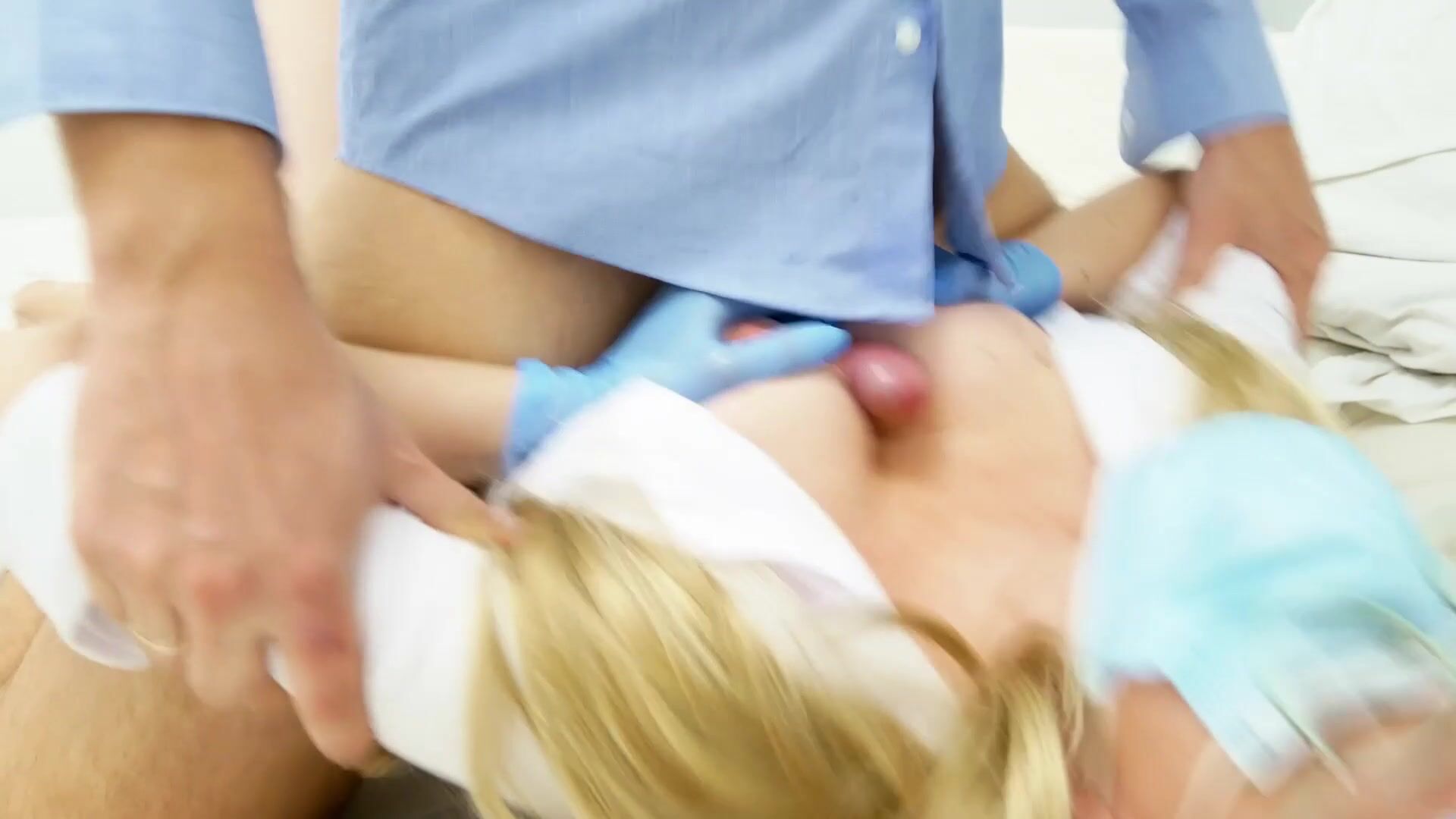 Nurse Getting Milk On Her Tits