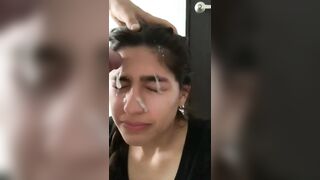 Eyes Cum: Thick cum tears of discomfort #4