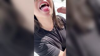 Feeding On Cum: They say honey is good for a sore throat, I found cum to be a good alternative ???? #4