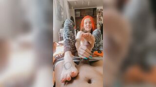 Footjob Cum: Cum on soles #2