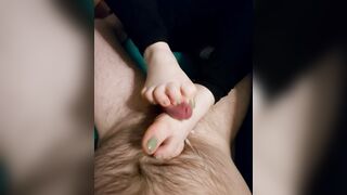 Footjob Cum: fav way to cum #2