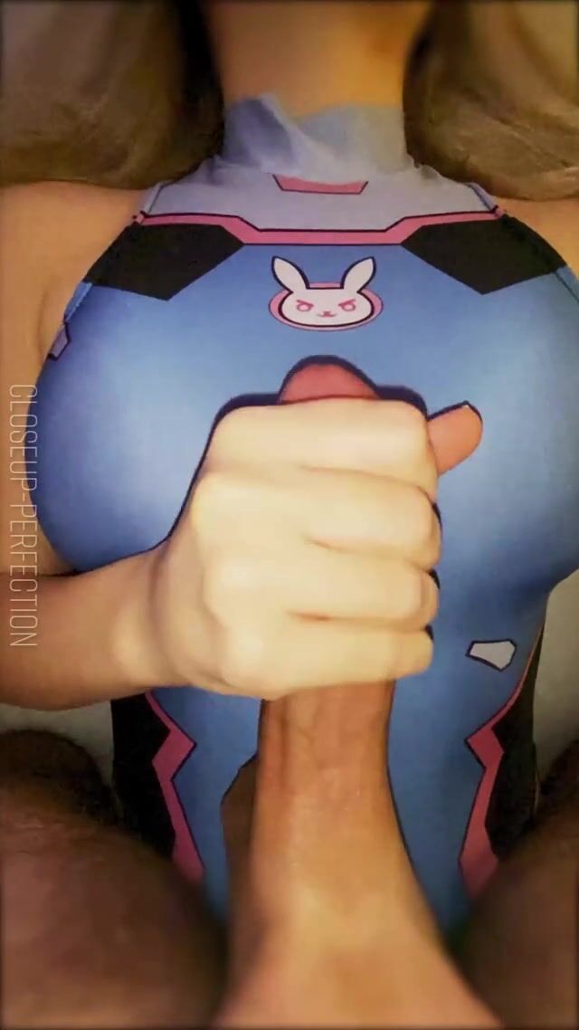 Big Load covering her costume