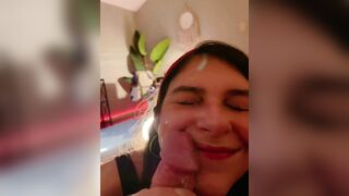 Cumshots: I sucked his cock during a college zoom lecture #2