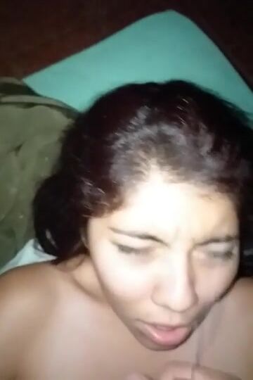 Loves drinking it but finished on her face