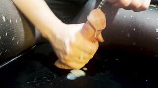 Cumshots: Love watching his cum ooz out the side of the rod #4