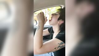 Cumshots: Drinking my bf’s friends cum #4