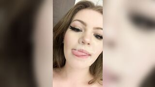 i LOVE licking the cum off my face after :)