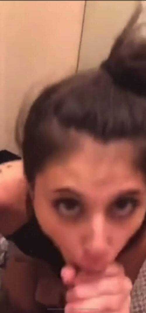 She was doing so good until that 1 shot hits the back of her throat