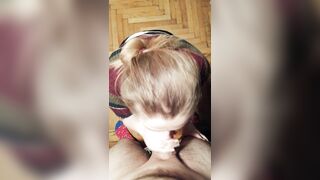 I love how she pretends to like it