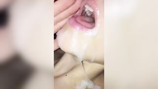 Cum in Mouth: Just a massive creamy facial ❤️ #4