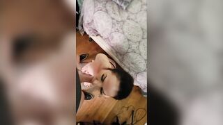 Cum in Mouth: I love to keep sucking his cock even after her cums to get every last drop #3