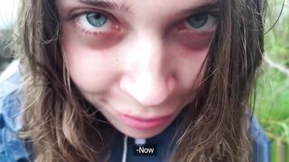 Cum in Mouth: MihaNika gets cum in her mouth in the mountains #2