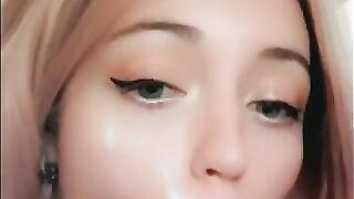 Cum Kissing: Look how happy she is #2