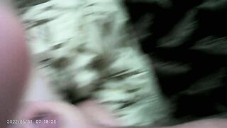 Morning cum on wife ass