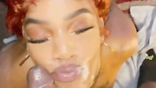Cum On Black Girls: Load my face up #4