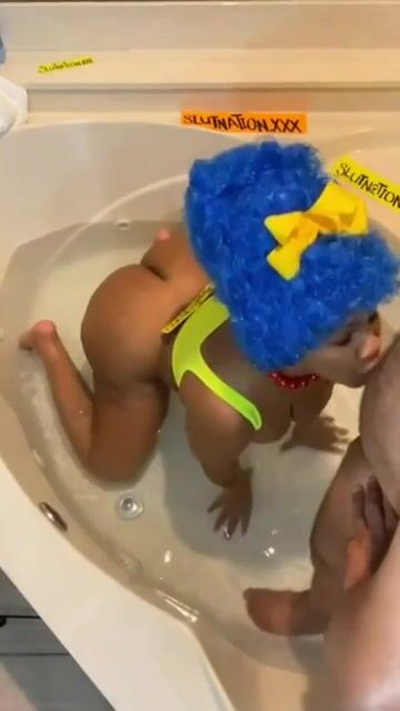 Nasty slut get huge loads on her face and ass