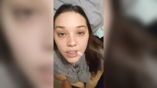 Cum on Tongue: I love having a mouth full of cum #4