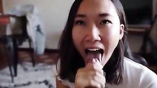 Cum Pile: Cutie Asian Makes Boyfriend Cum #3