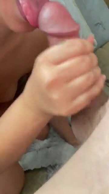 My tongue and your cum